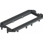 OBO BETTERMANN - Abdeckplatte für UT3, 3 Modul45 165x76x4 Polyamid graphitschwarz RAL 9011