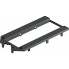 OBO BETTERMANN - Abdeckplatte für UT4, 3 Modul45 147x76x4 Polyamid graphitschwarz RAL 9011