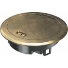 OBO BETTERMANN - Klappdeckel mit Rastschieber Zinkdruckguss vermessingt