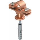 OBO BETTERMANN - Stangenhalter mit Holzschraube + Dübel 16mm Zinkdruckguss verkupfert