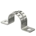 OBO BETTERMANN - Befestigungsschelle zweilappig 20mm Edelstahl, rostfrei A4 1.4571 blank, nachbehandelt