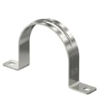 OBO BETTERMANN - Befestigungsschelle zweilappig 63mm Edelstahl, rostfrei A4 1.4571 blank, nachbehandelt