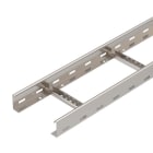 OBO BETTERMANN - Kabelleiter gelocht, mit VS-Sprosse 60x200x6000 Edelstahl, rostfrei A2 1.4301 blank, nachbehandelt