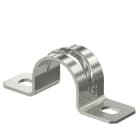 OBO BETTERMANN - Befestigungsschelle zweilappig 16mm Edelstahl, rostfrei A4 1.4571 blank, nachbehandelt