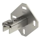 OBO BETTERMANN - Wandhalter Kombi MS 41 134x110x102 Edelstahl, rostfrei A2 1.4301 blank, nachbehandelt