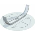 OBO BETTERMANN - Federdeckel Unterputz Ø84mm Polystyrol weiß