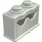 OBO BETTERMANN - Greif-ISO-Schelle für 2 Kabel 6-16mm Polystyrol lichtgrau RAL 7035