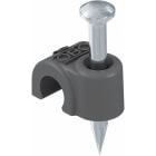 OBO BETTERMANN - ISO-Nagel-Clip 7mm, L25 Polypropylen tiefschwarz RAL 9005