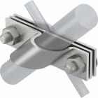 OBO BETTERMANN - Anschlussschelle für Rund- und Flachleiter 25mm Edelstahl, rostfrei A4 1.4404