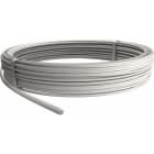 OBO BETTERMANN - Rundleiter mit halogenfreier Ummantelung 8mm Aluminium cremeweiß RAL 9001