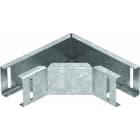 OBO BETTERMANN - Bogen 90° für Leuchtenträgerschiene 50x50 Stahl bandverzinkt Zink/Aluminium, Double Dip