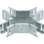 OBO BETTERMANN - Kreuzung für Leuchtenträgerschiene 50x50 Stahl bandverzinkt Zink/Aluminium, Double Dip