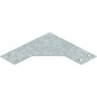 OBO BETTERMANN - Deckel für Bogen 90° für Leuchtenträgerschiene 50x50x1,0 Stahl bandverzinkt Zink/Aluminium, Double Dip