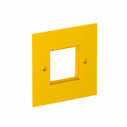 OBO BETTERMANN - Abdeckplatte 1-fach Modul 45 95x95mm Polyamid rapsgelb RAL 1021