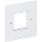OBO BETTERMANN - Abdeckplatte 1-fach Modul 45 95x95mm Polyamid reinweiß RAL 9010