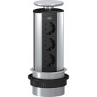 OBO BETTERMANN - Deskbox, versenkbar zum Einbau in Tischplatten Aluminium eloxiert alu