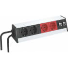 OBO BETTERMANN - Deskbox frei aufstellbar Aluminium alu