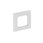 OBO BETTERMANN - Abdeckrahmen 50er Zentraleinsatz, 1fach 84x84mm Polycarbonat alu lackiert