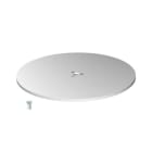 OBO BETTERMANN - Standfuß für Installationssäulen F Ø350x8mm Stahl weißaluminium RAL 9006