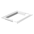 OBO BETTERMANN - Wandabschlussblende 207x177 Aluminium reinweiß RAL 9010