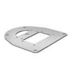 OBO BETTERMANN - Bodenplatte für ISS110100R 170x160x3 Stahl bandverzinkt / kunststoffbeschichtet weißaluminium RAL 9006