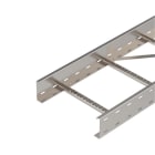 OBO BETTERMANN - Weitspannkabelleiter gelochter Seitenholm 110x400x6000 Edelstahl, rostfrei A4 1.4571 blank, nachbehandelt