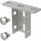 OBO BETTERMANN - Kopfplatte für US 3-Stiel 130x40x100 Edelstahl, rostfrei A4 1.4571 blank, nachbehandelt