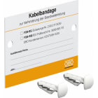 OBO BETTERMANN - Kennzeichnungsschild für Kabelbandage 100x70 Polyvinylchlorid