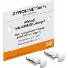 OBO BETTERMANN - Kennzeichnungsschild für Photovoltaik-Kanal Polyvinylchlorid