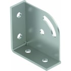 OBO BETTERMANN - Knotendreieck 90°, mit 6 Löchern 104x104x43x5 Edelstahl, rostfrei A2 1.4301 blank, nachbehandelt