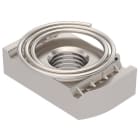 OBO BETTERMANN - Gleitmutter mit Feder für Profilschiene MS4121/4141 M12 Edelstahl, rostfrei blank, nachbehandelt