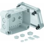 OBO BETTERMANN - Kabelabzweigkasten mit transparentem Deckel 150x116x86 Polycarbonat grau / transparent