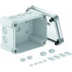 OBO BETTERMANN - Kabelabzweigkasten mit transparentem Deckel 190x150x125 Polycarbonat grau / transparent