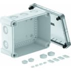OBO BETTERMANN - Kabelabzweigkasten mit transparentem Deckel 240x191x125 Polycarbonat grau / transparent