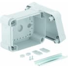 OBO BETTERMANN - Leergehäuse mit Schiene 2069 150x116x86 Polycarbonat lichtgrau RAL 7035