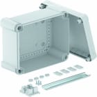 OBO BETTERMANN - Leergehäuse mit Schiene 2069 240x191x125 Polycarbonat lichtgrau RAL 7035