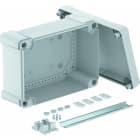 OBO BETTERMANN - Leergehäuse mit Schiene 2069 286x202x125 Polycarbonat lichtgrau RAL 7035