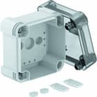OBO BETTERMANN - Leergehäuse mit transparentem Deckel 114x114x78 Polycarbonat grau / transparent