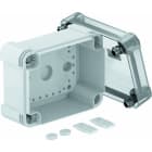 OBO BETTERMANN - Leergehäuse mit transparentem Deckel 150x116x86 Polycarbonat grau / transparent