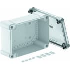 OBO BETTERMANN - Leergehäuse mit transparentem Deckel 286x202x125 Polycarbonat grau / transparent