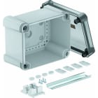 OBO BETTERMANN - Leergehäuse mit TR Deckel, Schiene 2069 190x150x125 Polycarbonat grau / transparent