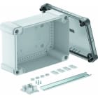 OBO BETTERMANN - Leergehäuse mit TR Deckel, Schiene 2069 286x202x125 Polycarbonat grau / transparent