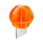 OBO BETTERMANN - Schutzkappe reflektierend für Rund- und Flachleiter 50mm Polyethylen pastellorange RAL 2003