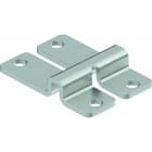 OBO BETTERMANN - Wand- und Bodenbefestiger Gitterrinne, niet-/schraubbar 47x32x9 Edelstahl, rostfrei A4 1.4571 blank, nachbehandelt