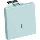 OBO BETTERMANN - Aus-/Wechselschalter mit Kontrolllicht 10 A, 250 V Polycarbonat alu lackiert