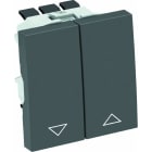 OBO BETTERMANN - Rolladenschalter 10 A, 250 V Polycarbonat schwarzgrau RAL 7021