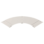 OBO BETTERMANN - Deckel Bogen 90° mit Drehriegel B300 Edelstahl, rostfrei A4 1.4571 blank, nachbehandelt