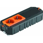 OBO BETTERMANN - Universalträger Connect GST18 VDE, 2fach orange 208x76x45