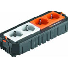 OBO BETTERMANN - Universalträger Connect GST18 VDE, 2f. weiß, 2f. orange, ÜSM 208x76x45