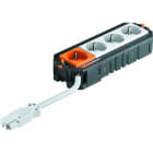 OBO BETTERMANN - Universalträger Connect GST18 VDE, 3f. weiß, 1f. orange, ÜSM 208x76x45